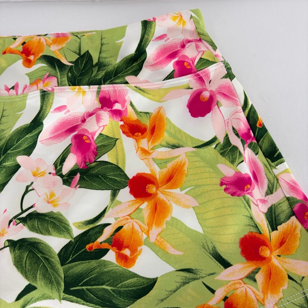 Tommy Bahama Everyday Active Tropical Floral Ruffle Skort Size XS - Picture 9 of 15